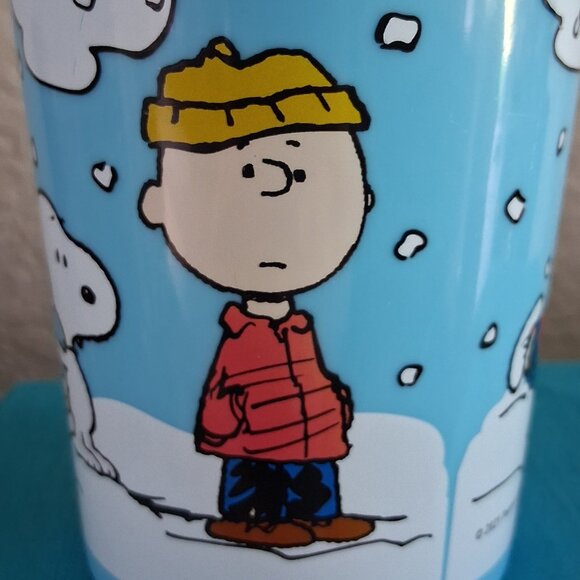 ZAK Winter Themed Peanuts Gang 12oz Drink Tumbler - Picture 9 of 16